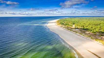 Foto op Canvas Stunning beach on peninsula Hel, Baltic Sea in Poland © shaiith