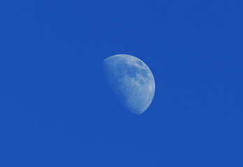 bright moon in a dark sky