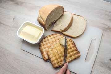 toast with buter