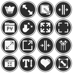 16 pack of elaborate  filled web icons set