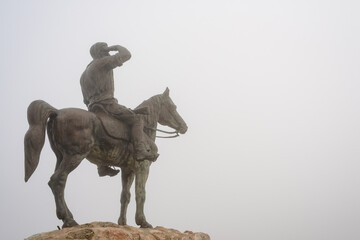 Alexander Zaid statue at Bet She'arim in Kiryat Tivon, Israel