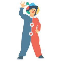 
A joker clown for circus 
