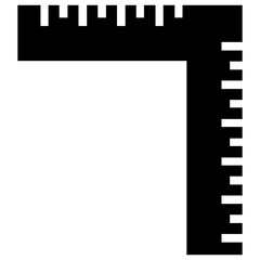 
Measuring tool, ruler flat icon
