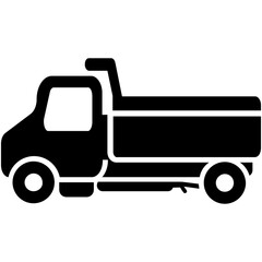
Construction cart icon to carry material 
