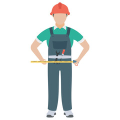 
A construction foreman to design buildings 
