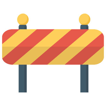 
A construction barrier having cone shape to stop traffic and folks 
