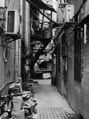 Narrow alley in China