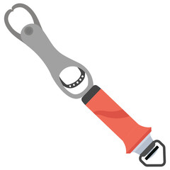 
Fishing accessories ardent plier icon 
