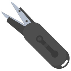 
A multipurpose fishing scissor icon vector 
