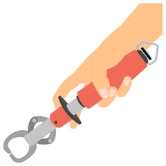 
Fishing accessories ardent plier icon 
