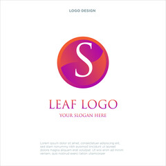 S letter colorful logo in the circle. Vector design template elements for your application or company identity.