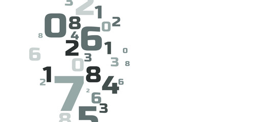 background with numbers in rhythmic dimensions.	