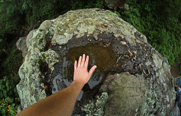 human intervention in nature water pond 