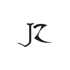 JR letter logo design vector