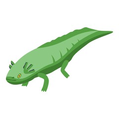 Walking fish icon. Isometric of walking fish vector icon for web design isolated on white background