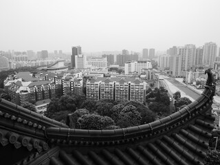 A panoramic view of buildings in China