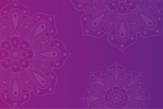 mandalas on purple background vector design