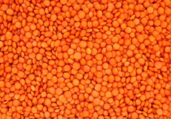 red lentils background