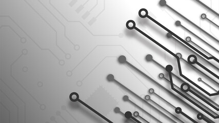 Fototapeta premium Circuit technology background