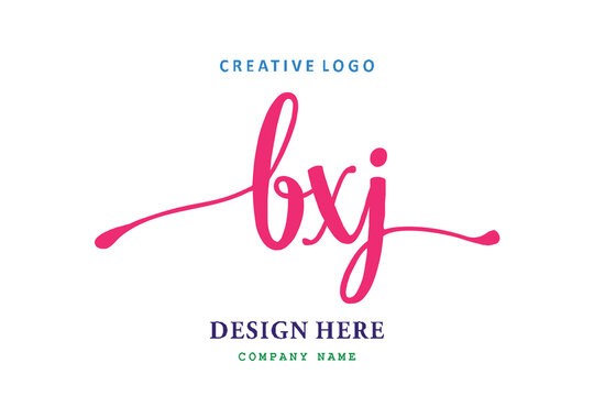 pharmacy logo composition of the letter BXJ is simple, easy to understand, simple and authoritative