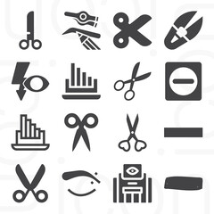 Fototapeta premium 16 pack of moderation filled web icons set