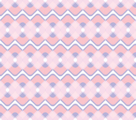 seamless pattern with pink and white waves vector design illustration