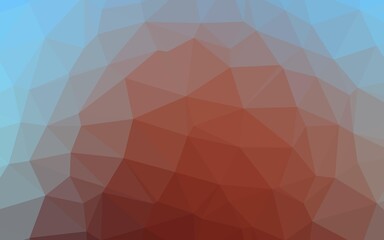 Light Blue, Red vector triangle mosaic template.