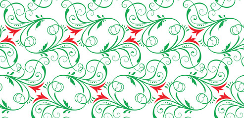 seamless floral pattern vector design illustration