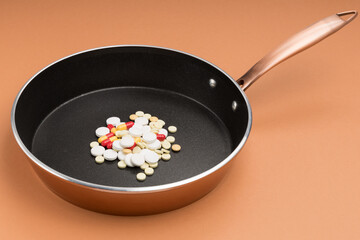 a large number of tablets in a pan