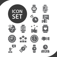 Simple set of go over related filled icons.