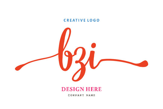 pharmacy logo composition of the letter BZI is simple, easy to understand, simple and authoritative