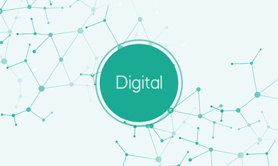 digital connections for your text placeholder vector design illustration 