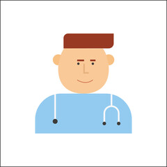 Filled doctor vector design illustration