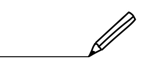 Pencil line pattern. Cartoon ball pen icon. Drawing hand pen streak sign for write taking notes, signature, question mark faq, letter or blog, Writing Icon. Painted ink pen. Pencil day,Teachers day.