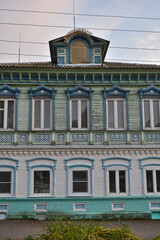 Obraz premium the facade of an old brick house
