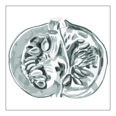 Release Decorative pumpkins of various shapes and in a cart