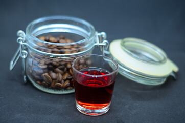 alcoholic tincture with the addition of coffee