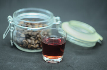 alcoholic tincture with the addition of coffee
