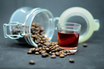 alcoholic tincture with the addition of coffee