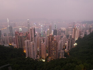 Panoramic view of Hong-Kong