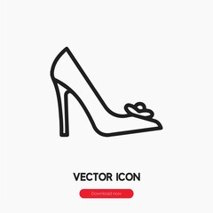 high heels icon vector sign symbol