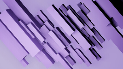 Abstract geometric 3D rendering object.