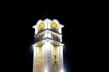 The clock tower of the train station  