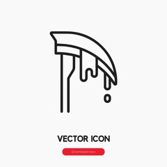 reaper scythe icon vector sign symbol