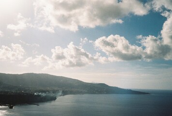 clouds over the sea in south french