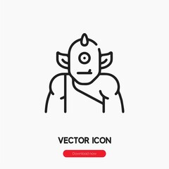 cyclops icon vector sign symbol