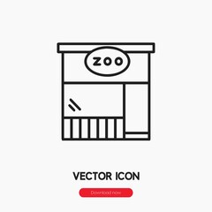 zoo icon vector sign symbol