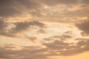 Naklejka na ściany i meble Clouds during sunset.