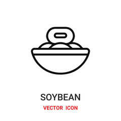 soybean icon vector symbol. soybean symbol icon vector for your design. Modern outline icon for your website and mobile app design.