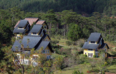house in the mountains
